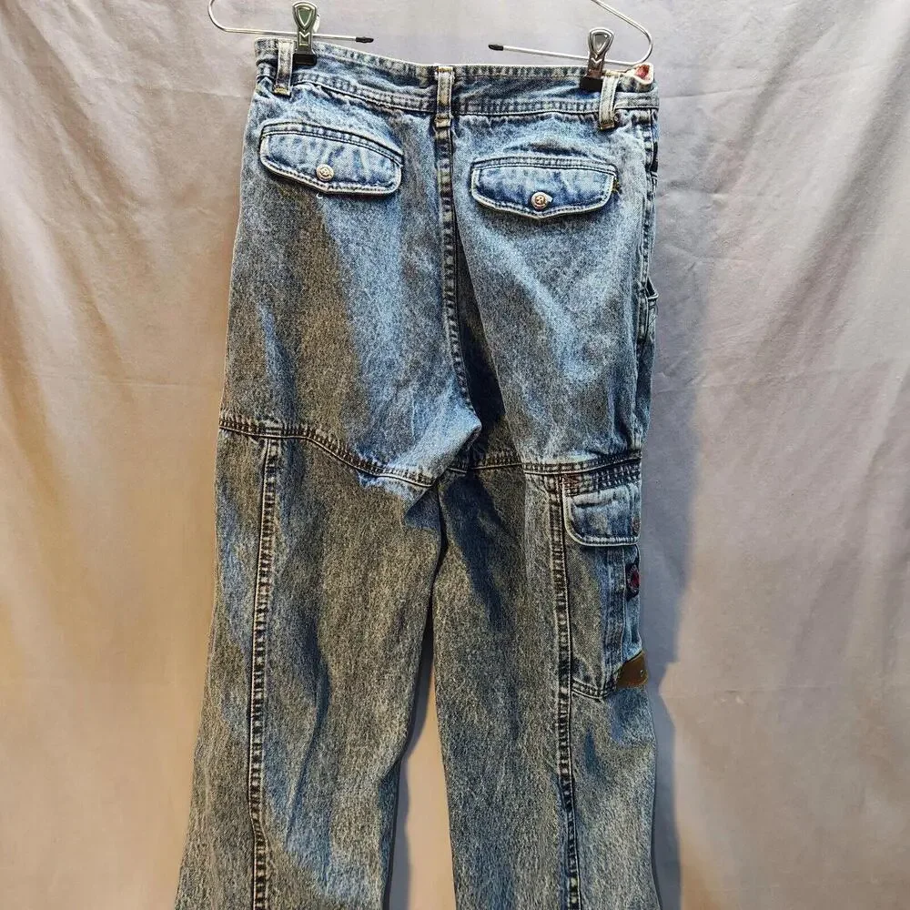 Vintage Rare Bugle Boy Toxic Alert Acid Washed Jeans Size‎ 30x32